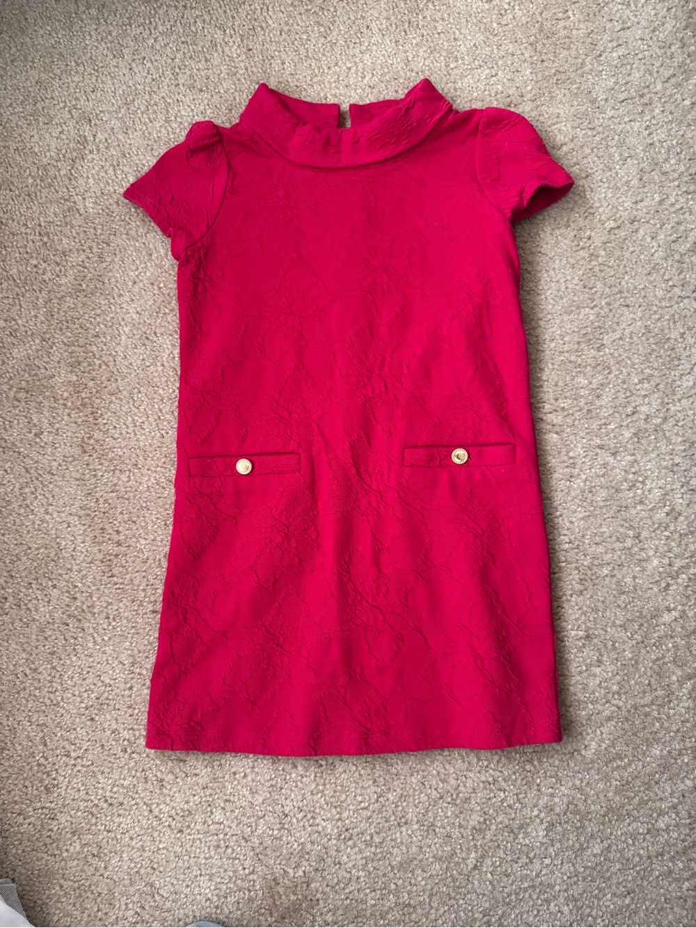 Lilly Pulitzer Short-Sleeve Textured Shift Dress